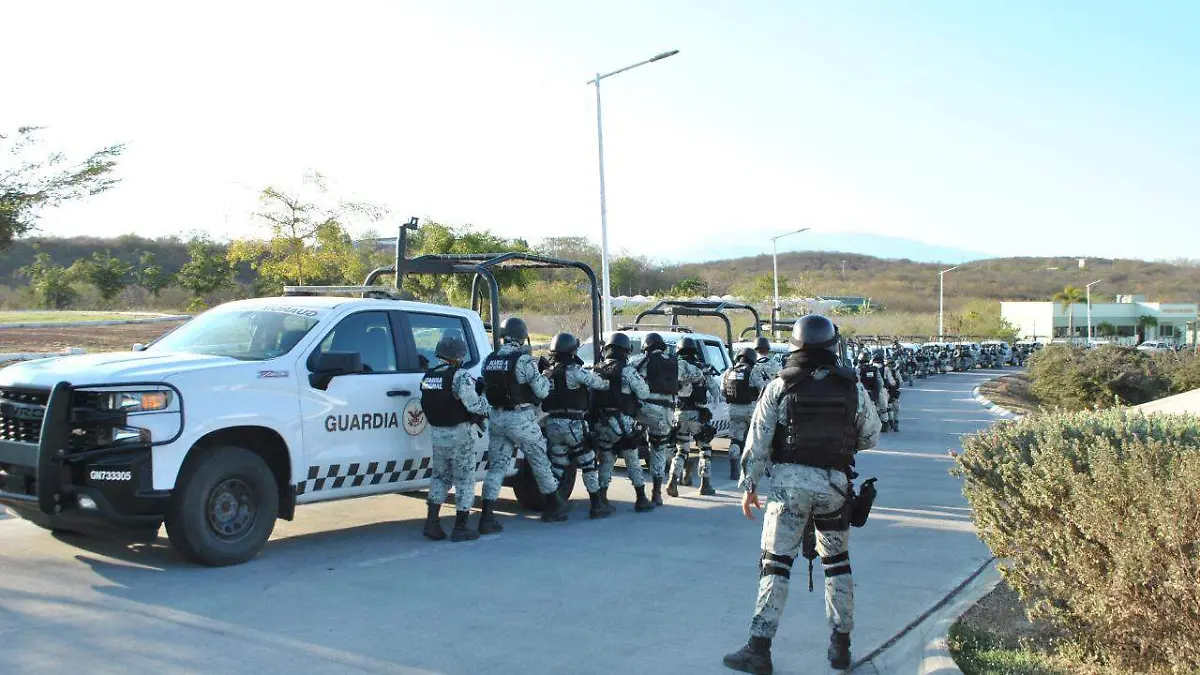 Colima llegada de elementos Guardia Nacional